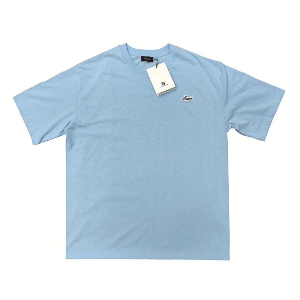 We11done Embroidered Solid Color Loose Short Sleeves
